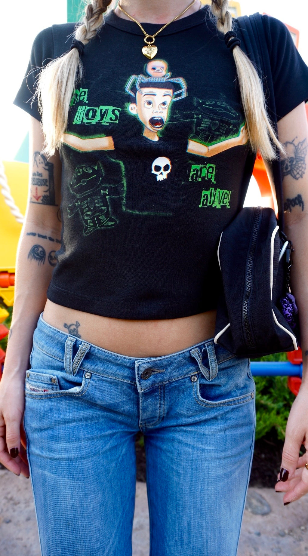 "the toys are alive" baby tee