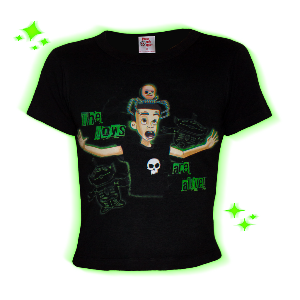 "the toys are alive" baby tee