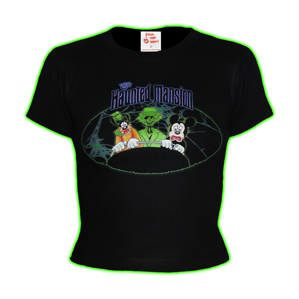 "haunted mansion" baby tee